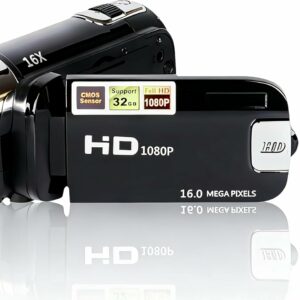 Caméscope AF6 4K Ultra HD 48MP avec accessoires Wifi Noir - caméscope