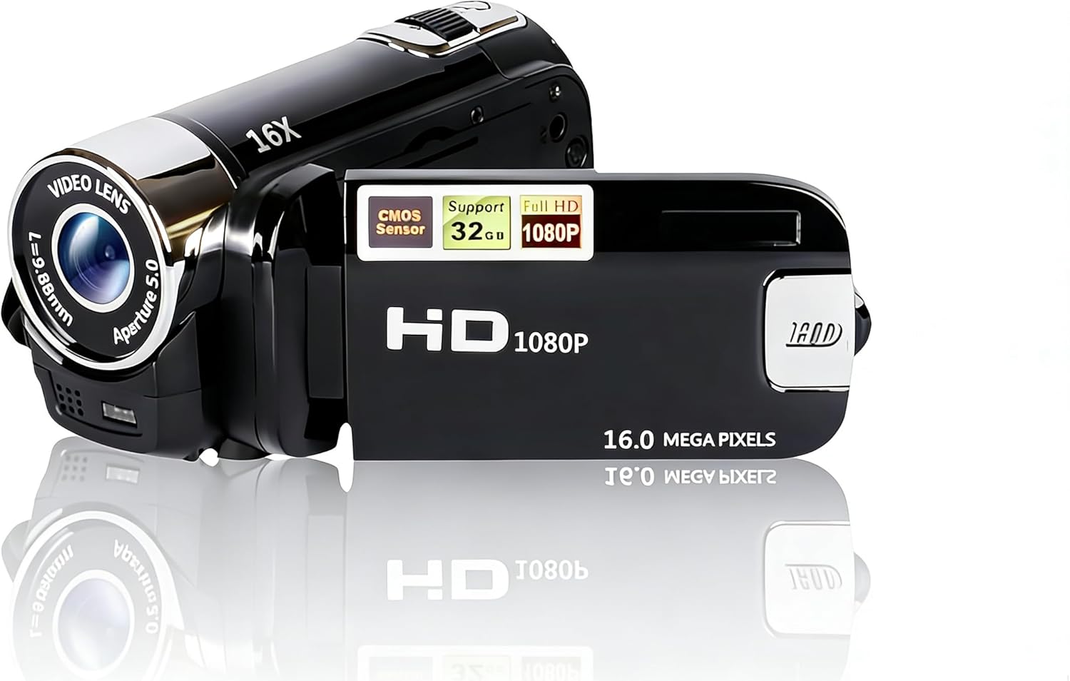 Caméscope AF6 4K Ultra HD 48MP avec accessoires Wifi Noir - caméscope