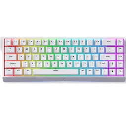 Clavier mécanique de jeu MCHOSE Ace68 E-sport - Blanc 65% Hall Effect Commutateur magnétique bleu