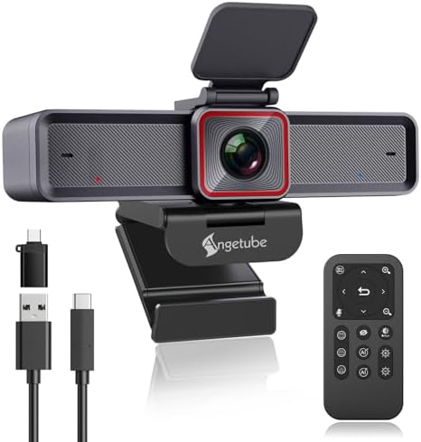 FS.com FC530-4K Caméra de Vidéoconférence Ultra HD 4K pour Salles de Petite Taille avec 2