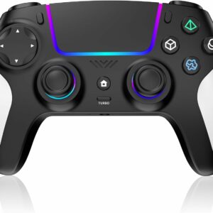 JORREP Manette sans fil pour PS5/Pro/Steam Deck/PC/MAC/iOS/Android10