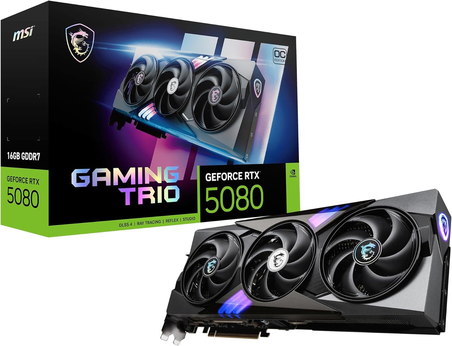 MSI GeForce RTX 5080 GAMING TRIO OC