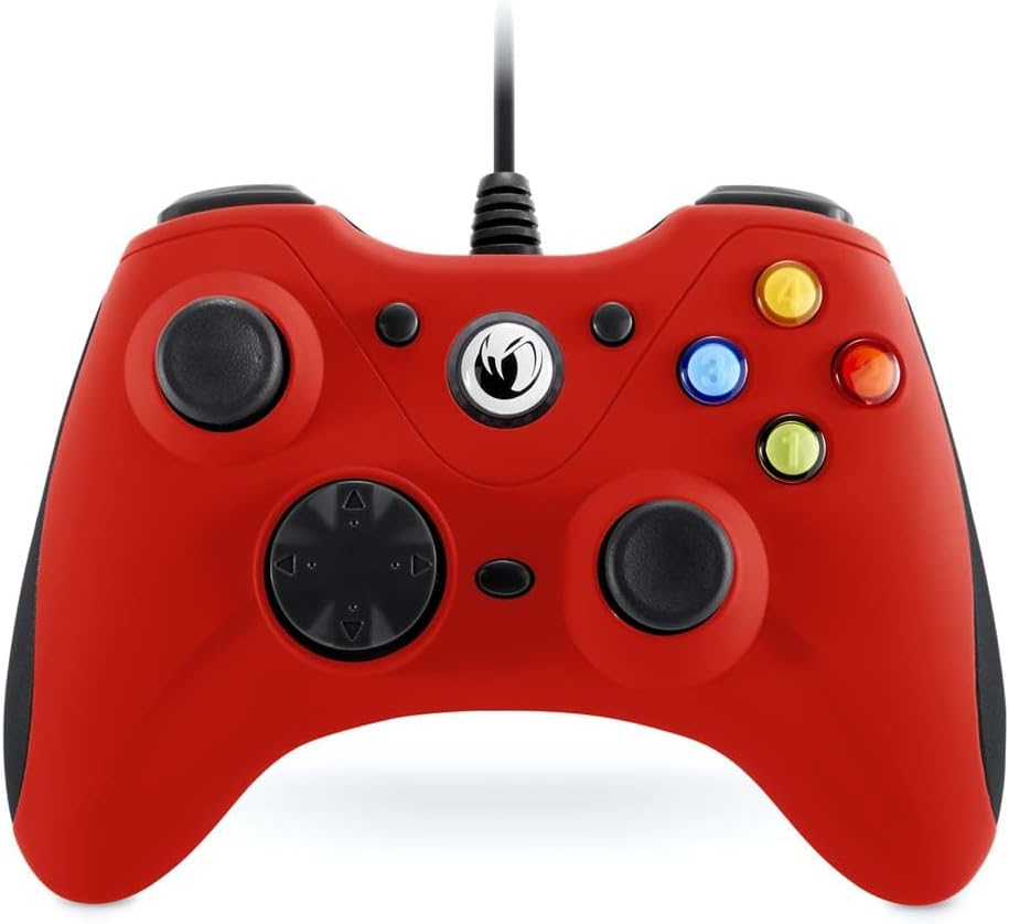 Manette Filaire Big Ben Nacon Pcgc 100Xf Rouge pour Pc