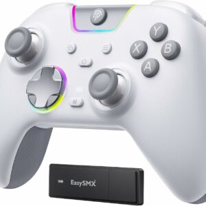 Manette de Jeu Resteq Gaminja P48 Bleutooth multiplateforme Design Élégant Blanc