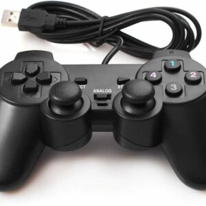 Manette de Jeu non spécifié 2pcs filaire USB Vibration ergonomique Noir