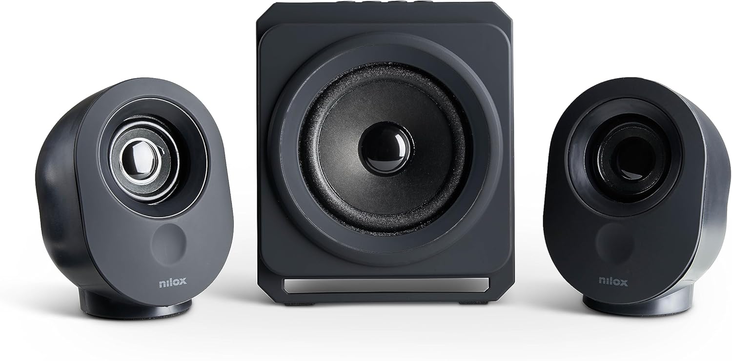 Nilox NXAPC04 set d'enceintes 35 W PC/ordinateur portable Noir 2.1 canaux Bleutooth