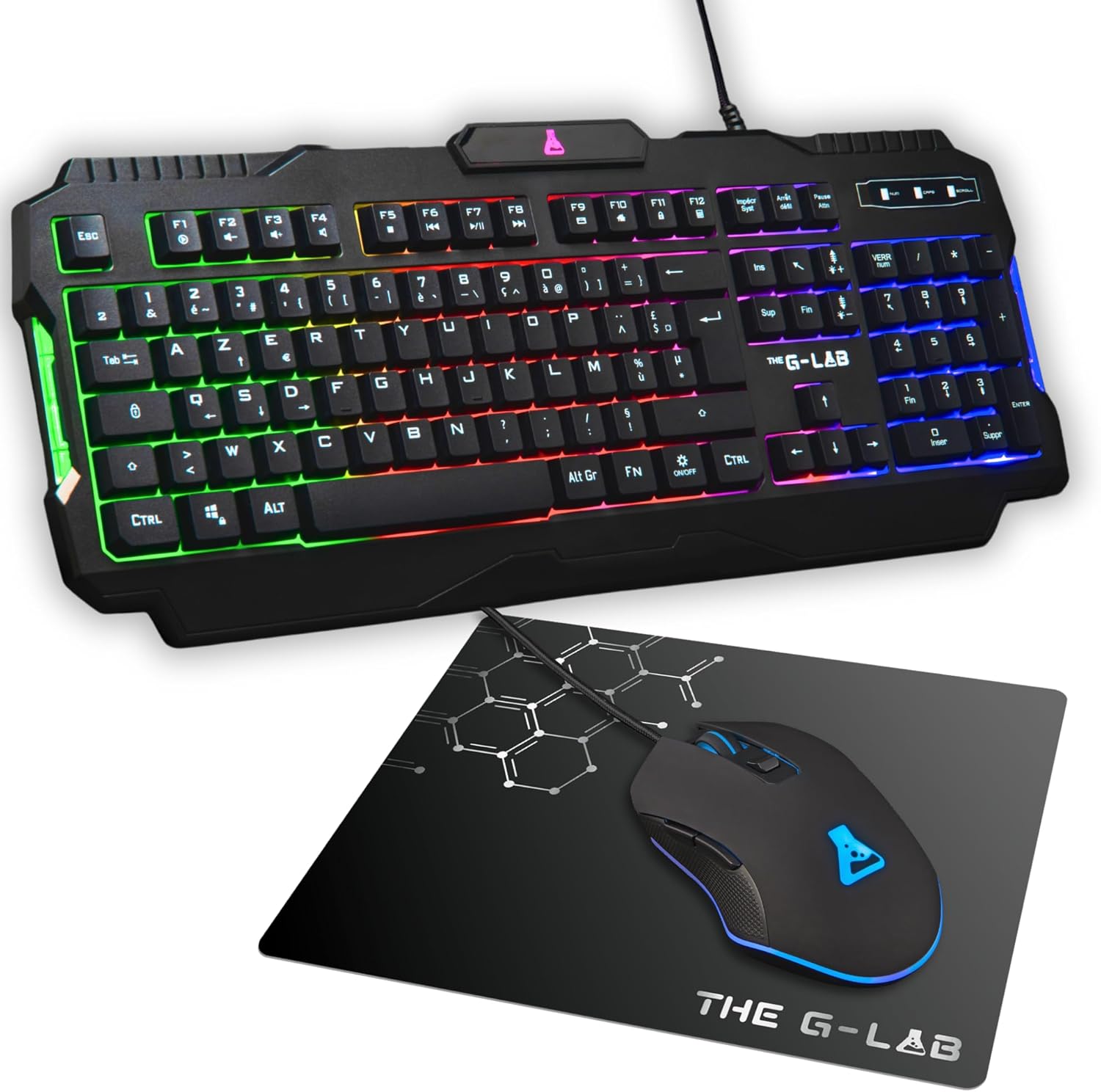 Pack Gamer Battle Royale 3 en 1 clavier souris Tapis Rétroéclairage rgb