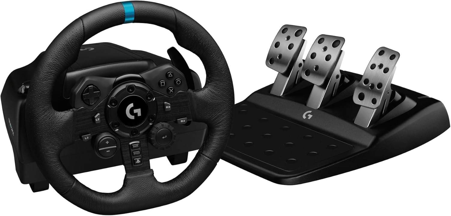 Pack Gaming Volant et Pédales Logitech G923 Trueforce pour PS4 / PS5 / PC