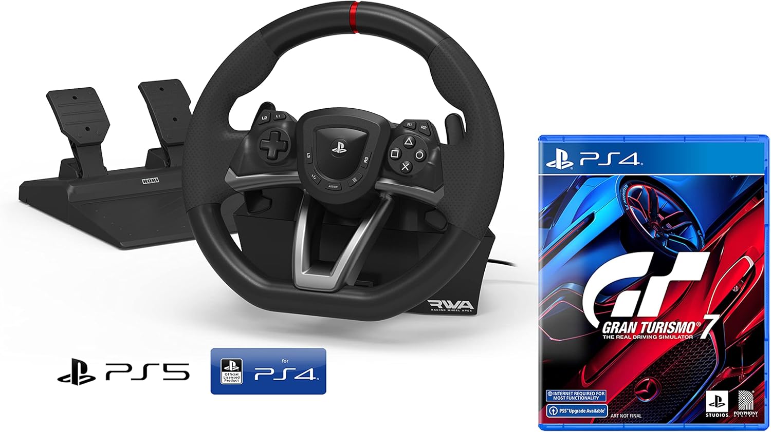 Sony volant PS5 modèle pédales