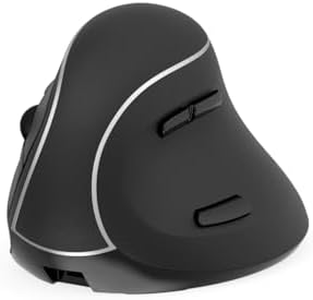 Souris Orthopédique Sans Fil avec 9 Boutons et Double Mode (Couleur: Blanc)