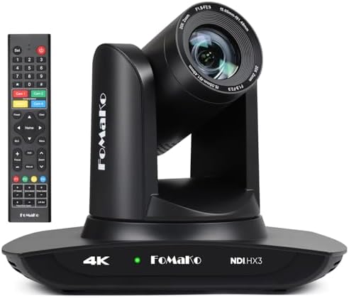 TONGVEO Système de caméra de salle de conférence PTZ 4K - Suivi automatique IA - Zoom 20x - Caméra