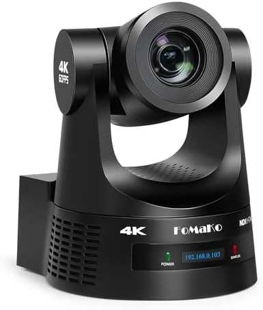 Tenveo Système de Caméra de Conférence PTZ 4K avec Suivi Automatique IA Tout-en-Un Haut-Parleur