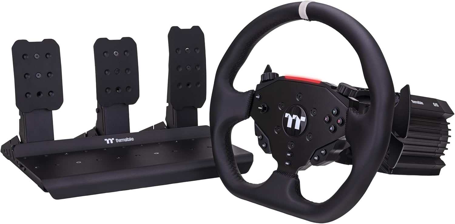 Thermaltake G15 Direct Drive Racing Wheel with Pedals Bundle
