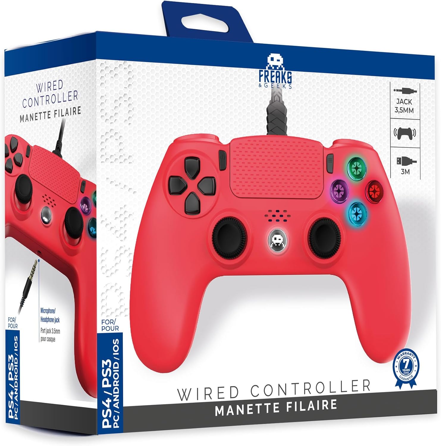 freaks and geeks Assassin's Creed Manette Filaire USB pour PC avec Câble 3M 803510
