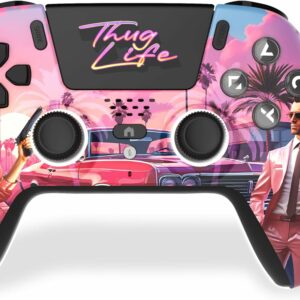 freaks and geeks Manette Bleutooth pour PS5 LED