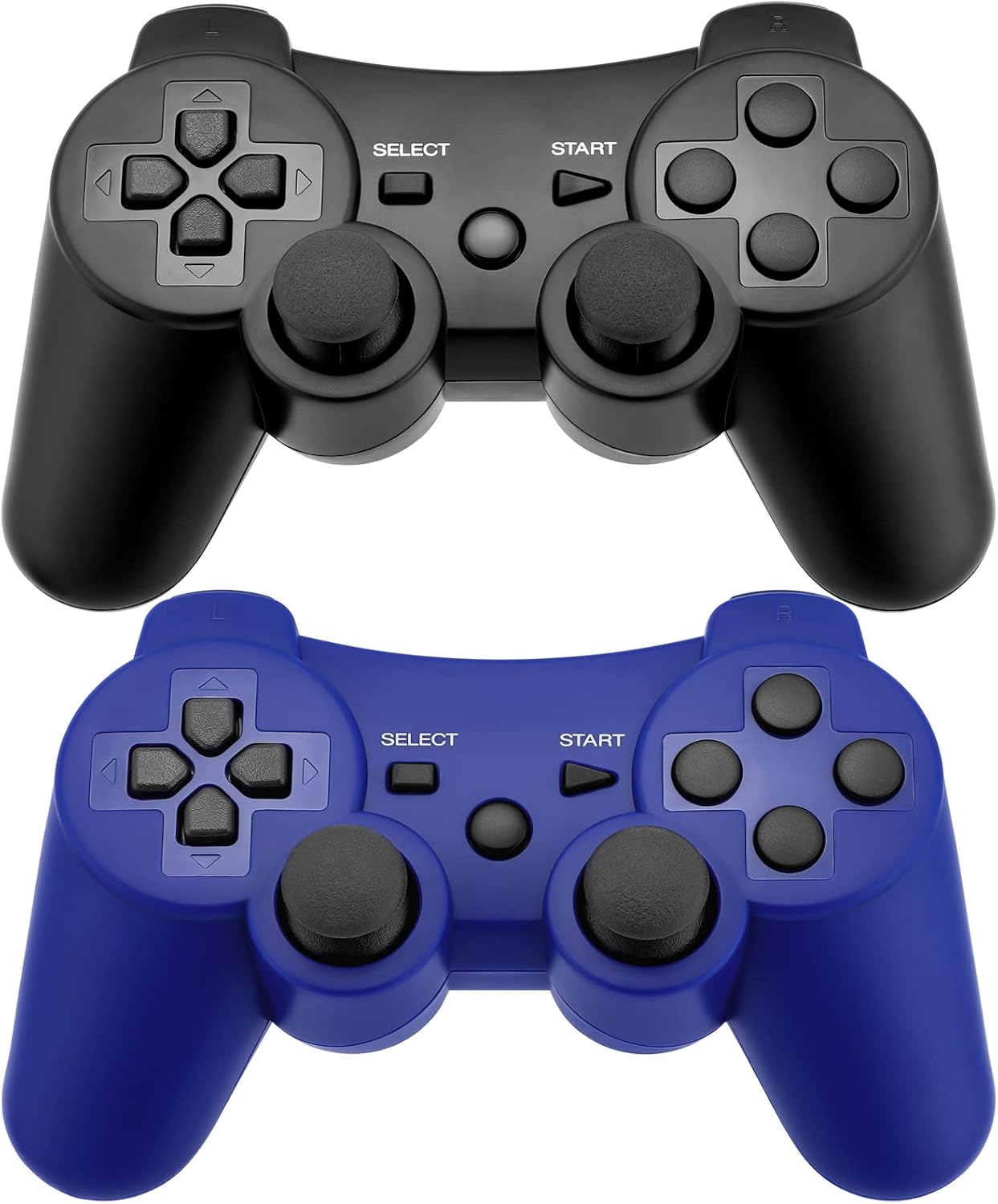 - sans marque/générique - Manette PS3 Noire Vibrante Sans Fil Bleutooth pour Console PS3